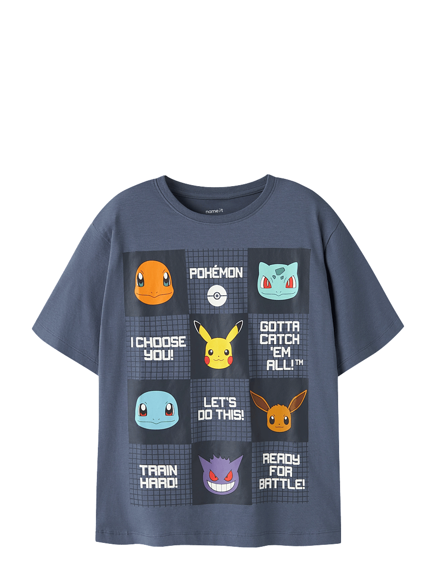 name it - NKMJIS POKEMON SS NREG TOP BOX SKY - lühikeste varrukatega t-särgid - vintage indigo - 0