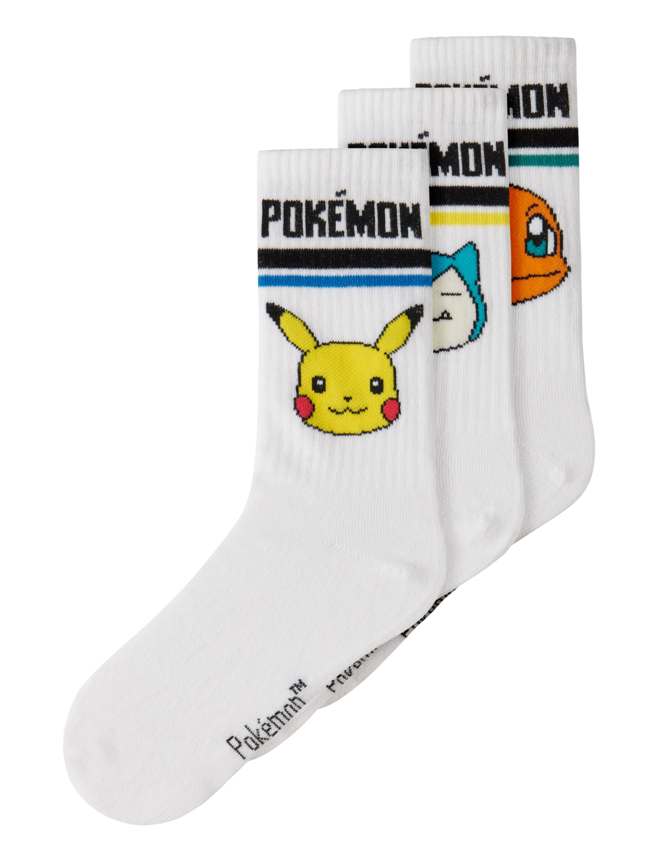 name it NKMJEFFORD POKEMON 3P TENNISSOCK SKY - Strümpfe - BRIGHT WHITE / white