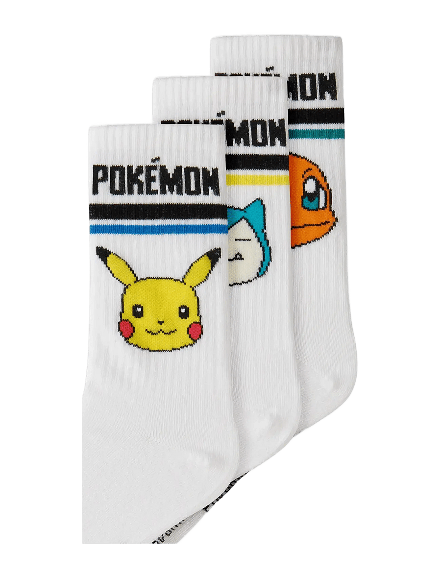 name it - NKMJEFFORD POKEMON 3P TENNISSOCK SKY - strümpfe - bright white - 1