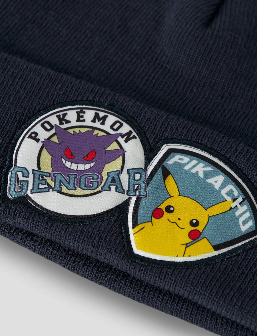 name it - NKMJIBY POKEMON KNITHAT SKY - talvemütsid - navy blazer - 3