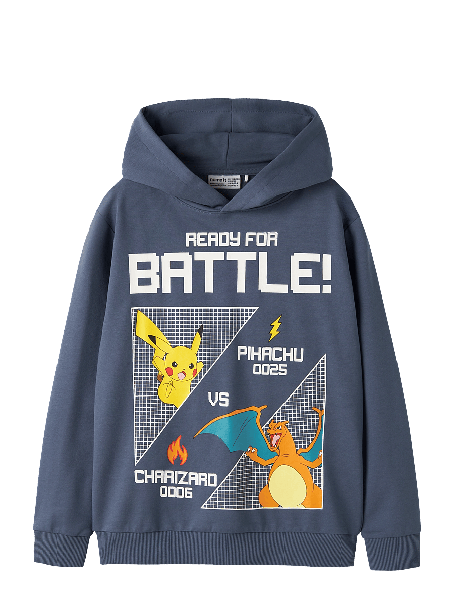 name it - NKMJOL POKEMON NREG SWEAT WH UNB SKY - dressipluusid - vintage indigo - 0