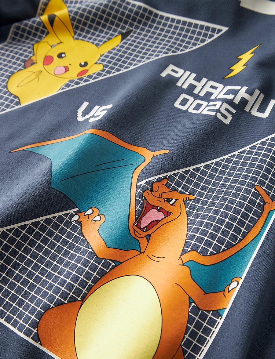 name it - NKMJOL POKEMON NREG SWEAT WH UNB SKY - dressipluusid - vintage indigo - 2