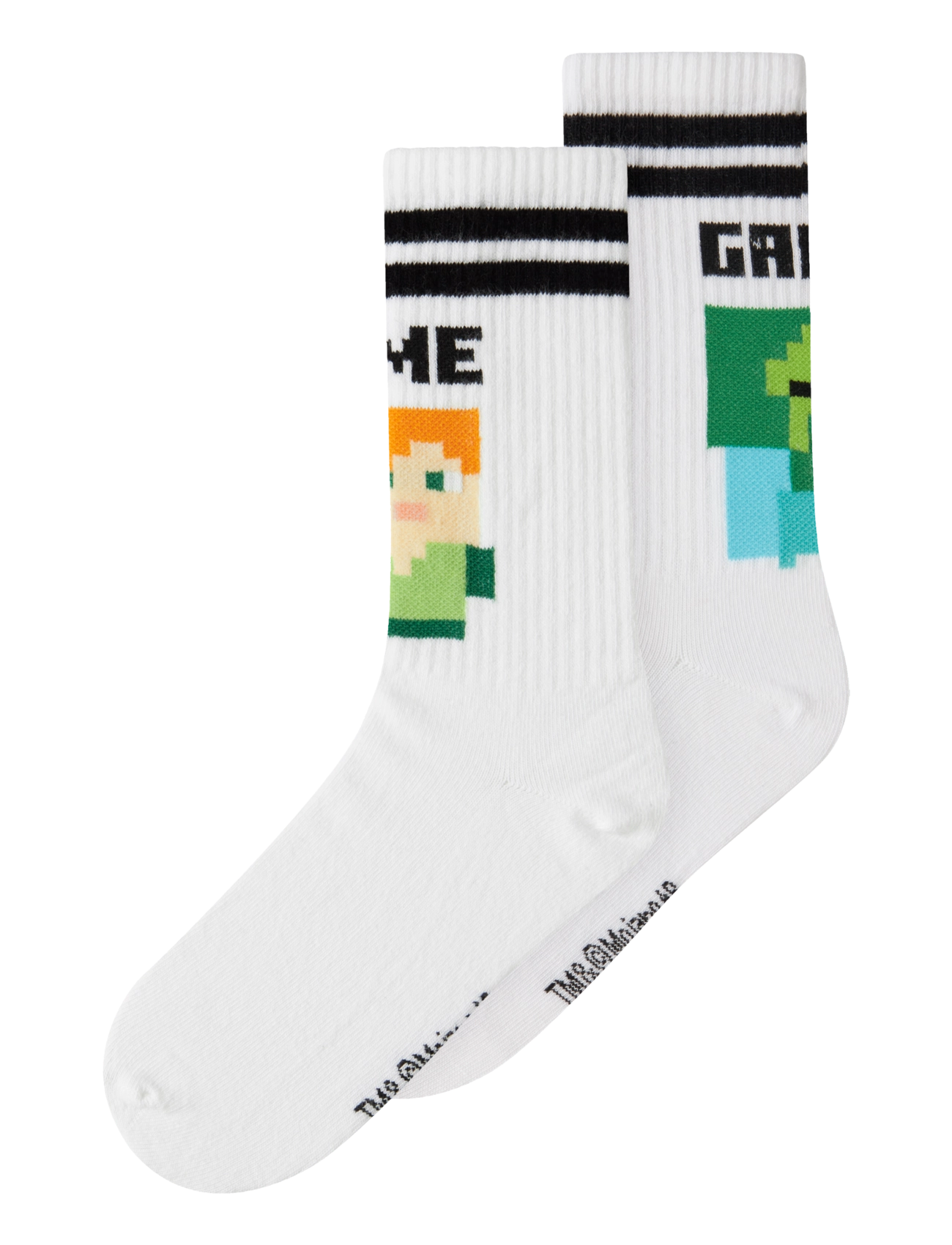 name it NKMJAKOBSEN MINECRAFT 2P TENNISSOCK BFU - Strømper & Strømpebukser - BRIGHT WHITE / white