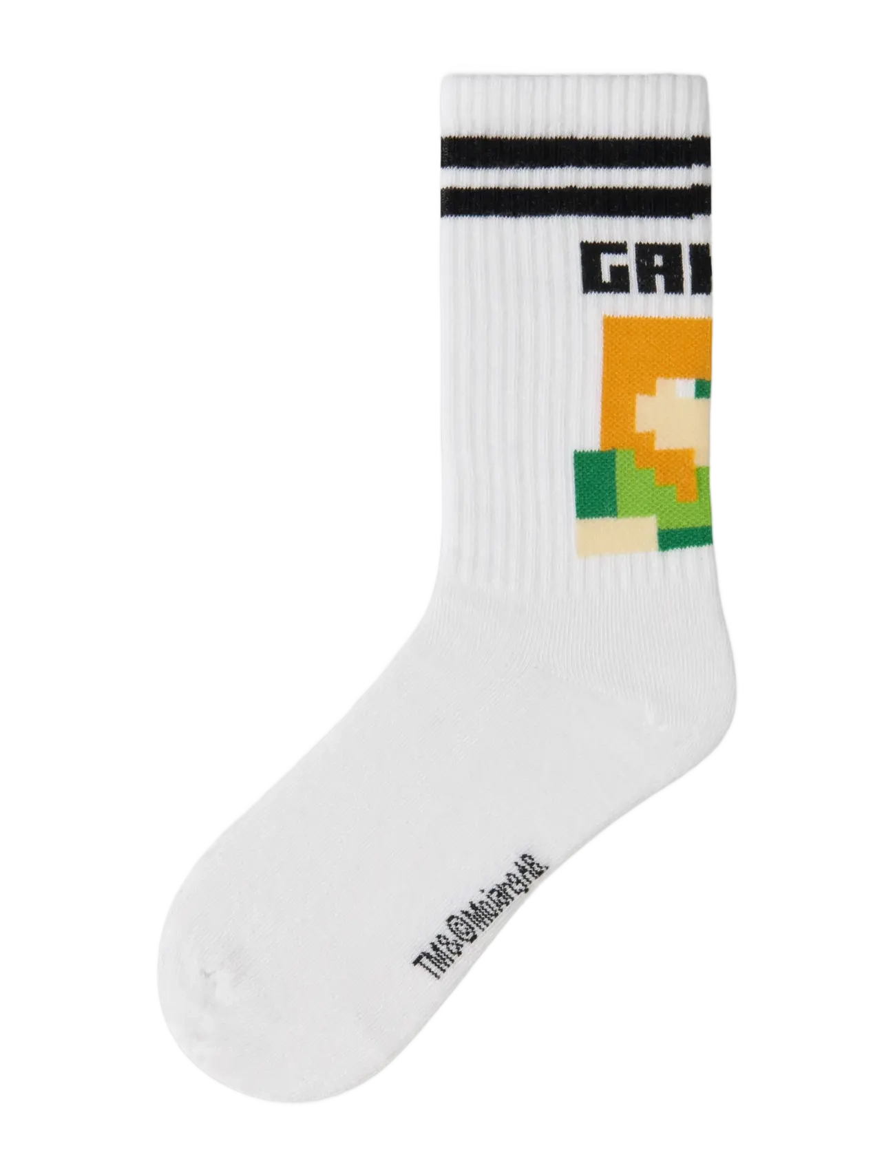 name it - NKMJAKOBSEN MINECRAFT 2P TENNISSOCK BFU - bright white - 2