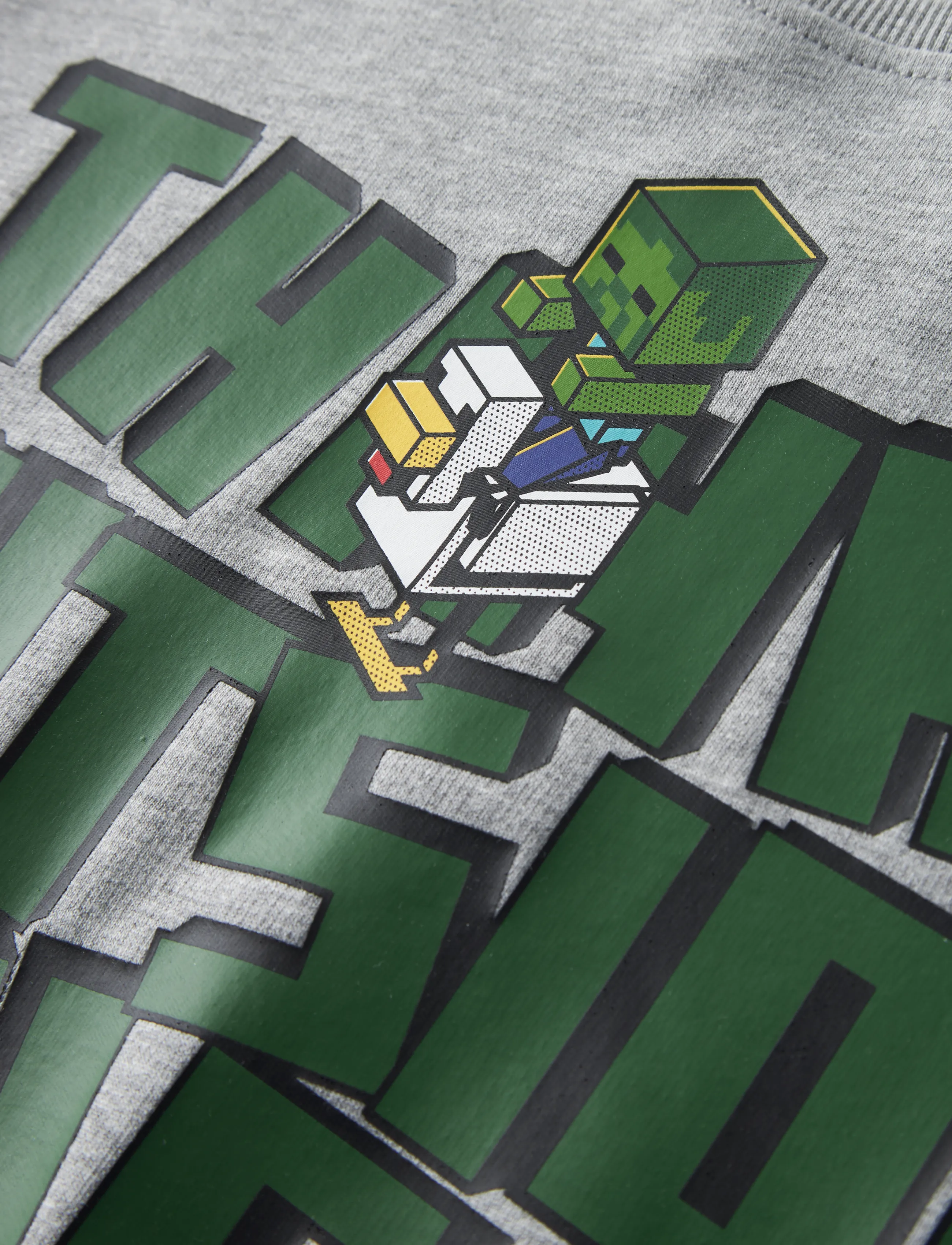 name it - NKMJACKS MINECRAFT NREG SWEAT UNB BFU - dressipluusid - grey melange - 2