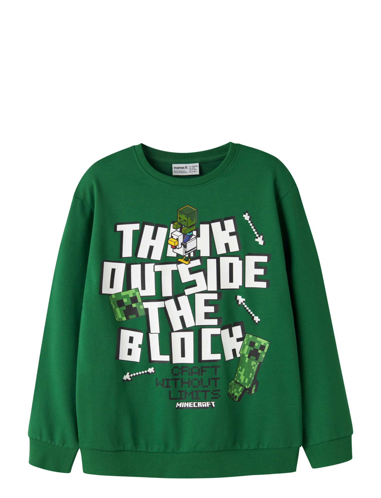 NAME IT Nkmjacks Minecraft Nreg Sweat Unb Bfu Grün - 146-152 - Kinder
