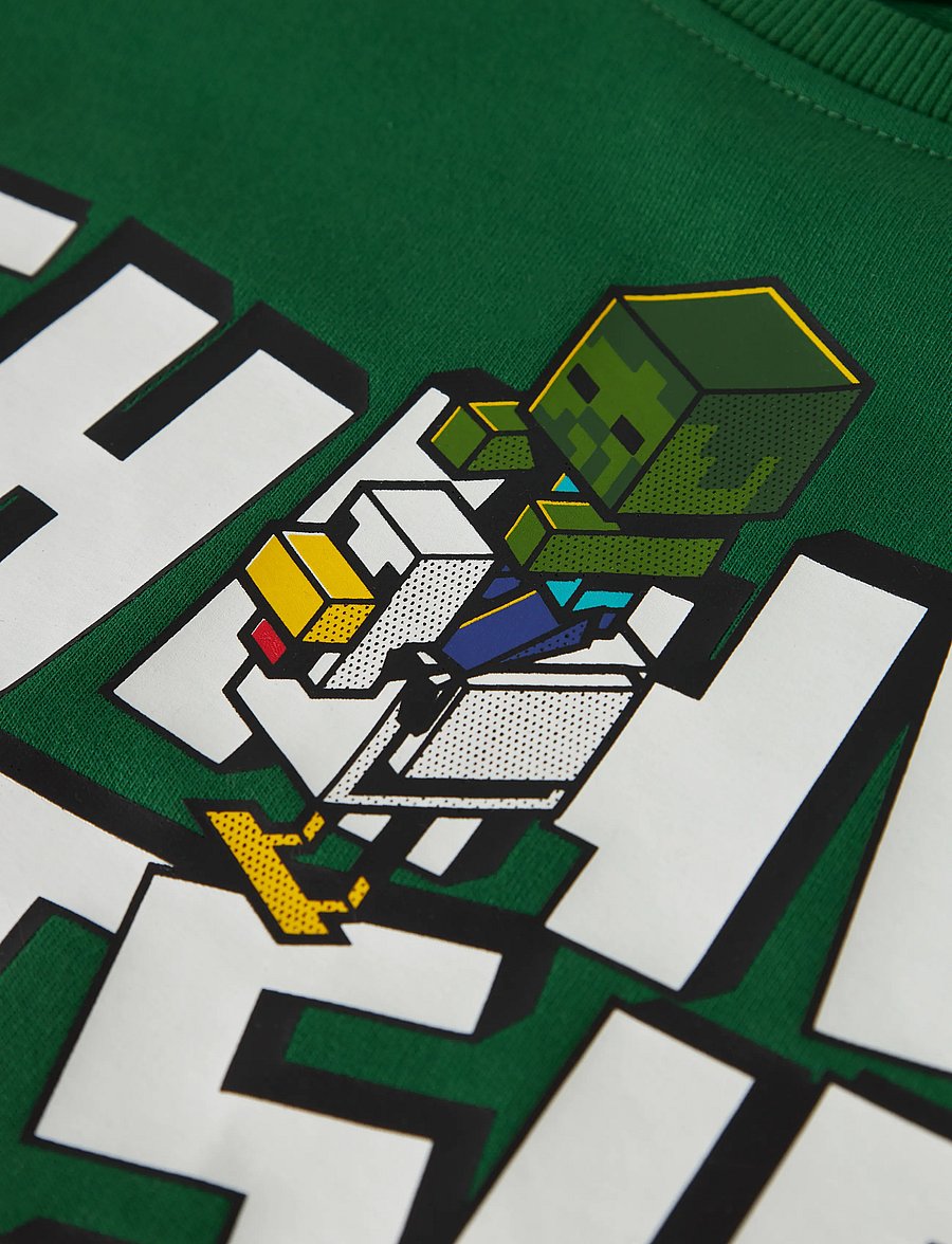 name it - NKMJACKS MINECRAFT NREG SWEAT UNB BFU - dressipluusid - verdant green - 2