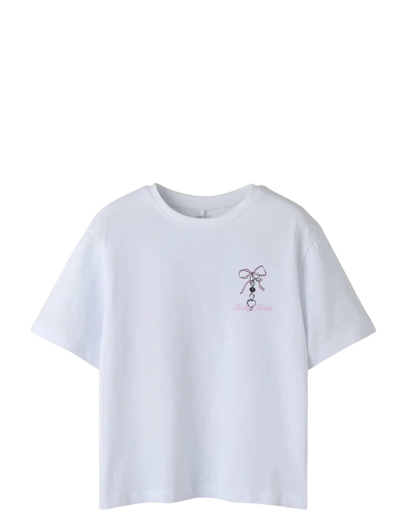 name it NKFFALLE SS NREG TOP BOX - Tops & T-shirts - BRIGHT WHITE / white