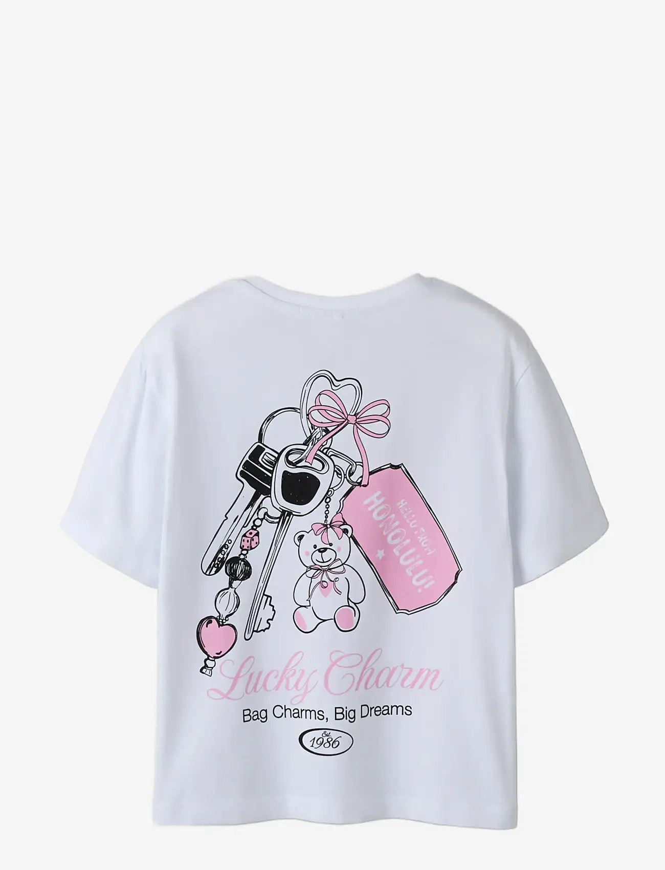 name it - NKFFALLE SS NREG TOP BOX - korte mouwen - bright white - 1