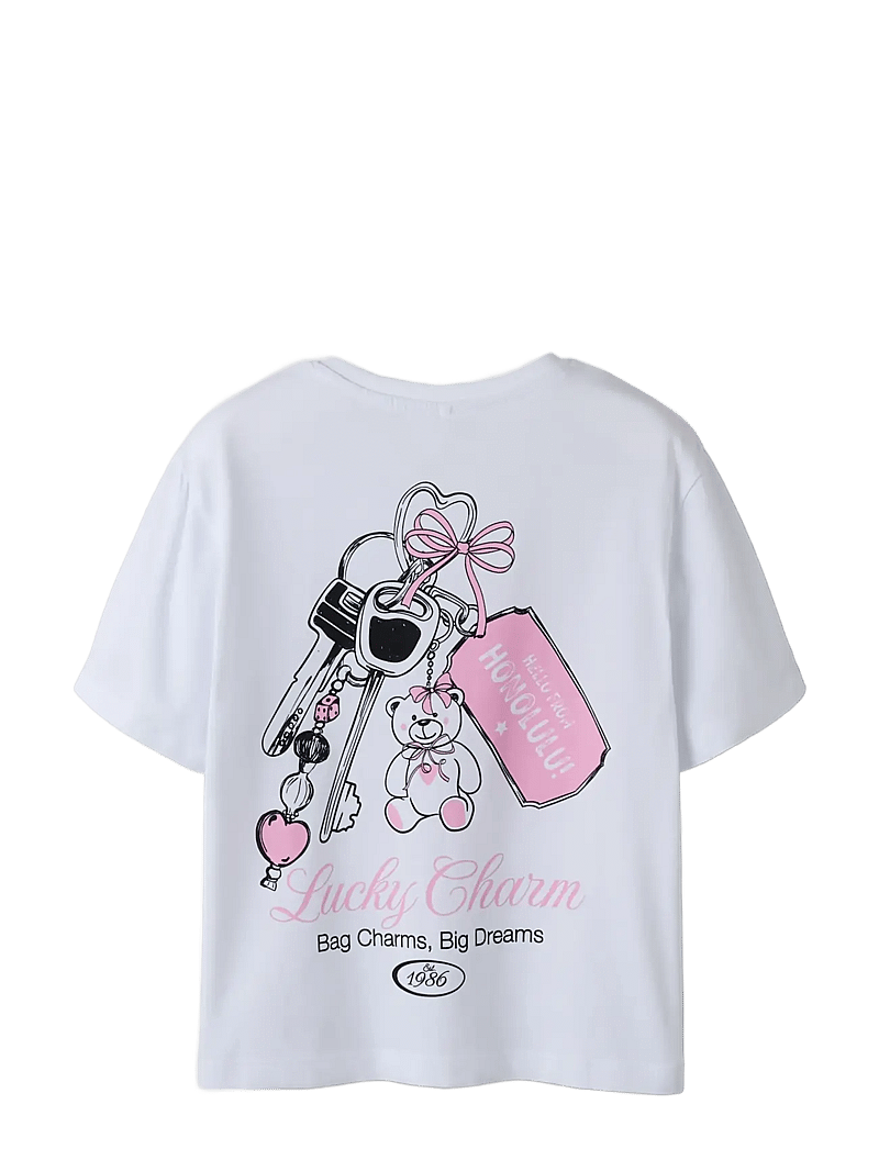 name it - NKFFALLE SS NREG TOP BOX - korte mouwen - bright white - 1