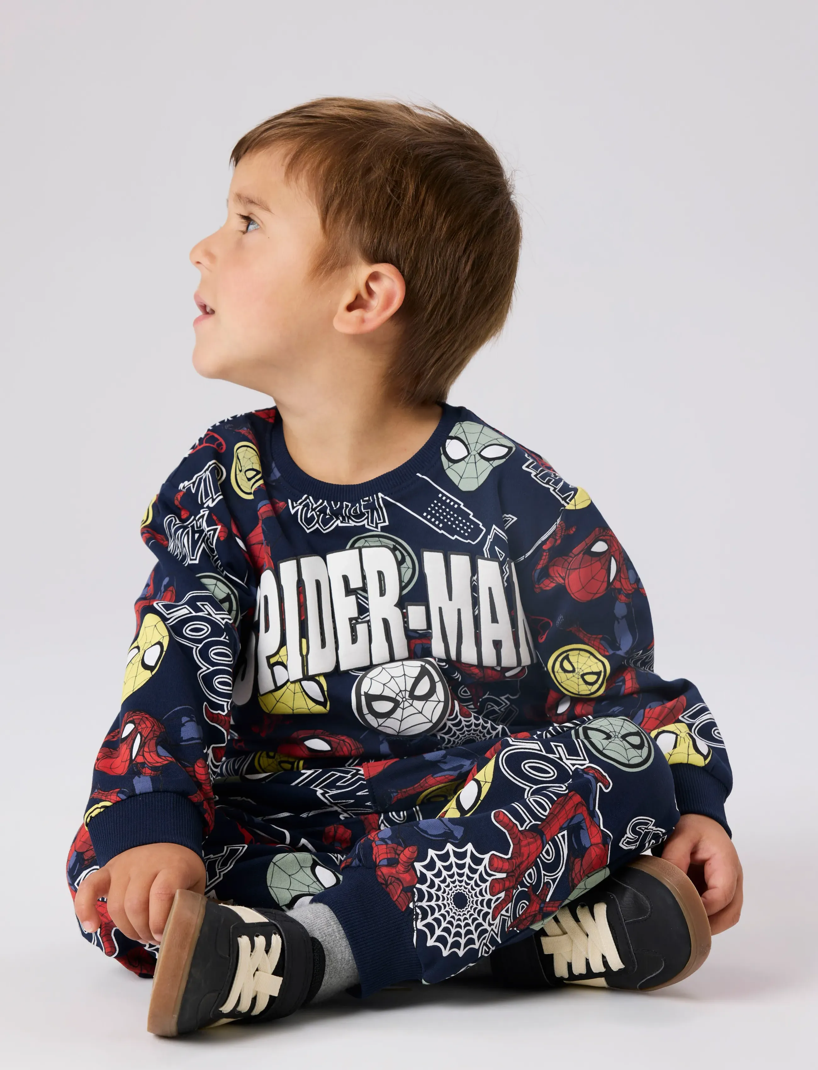 name it - NMMJACCO SPIDER NREG SWEAT UNB MAR - sweatshirts - navy blazer - 2