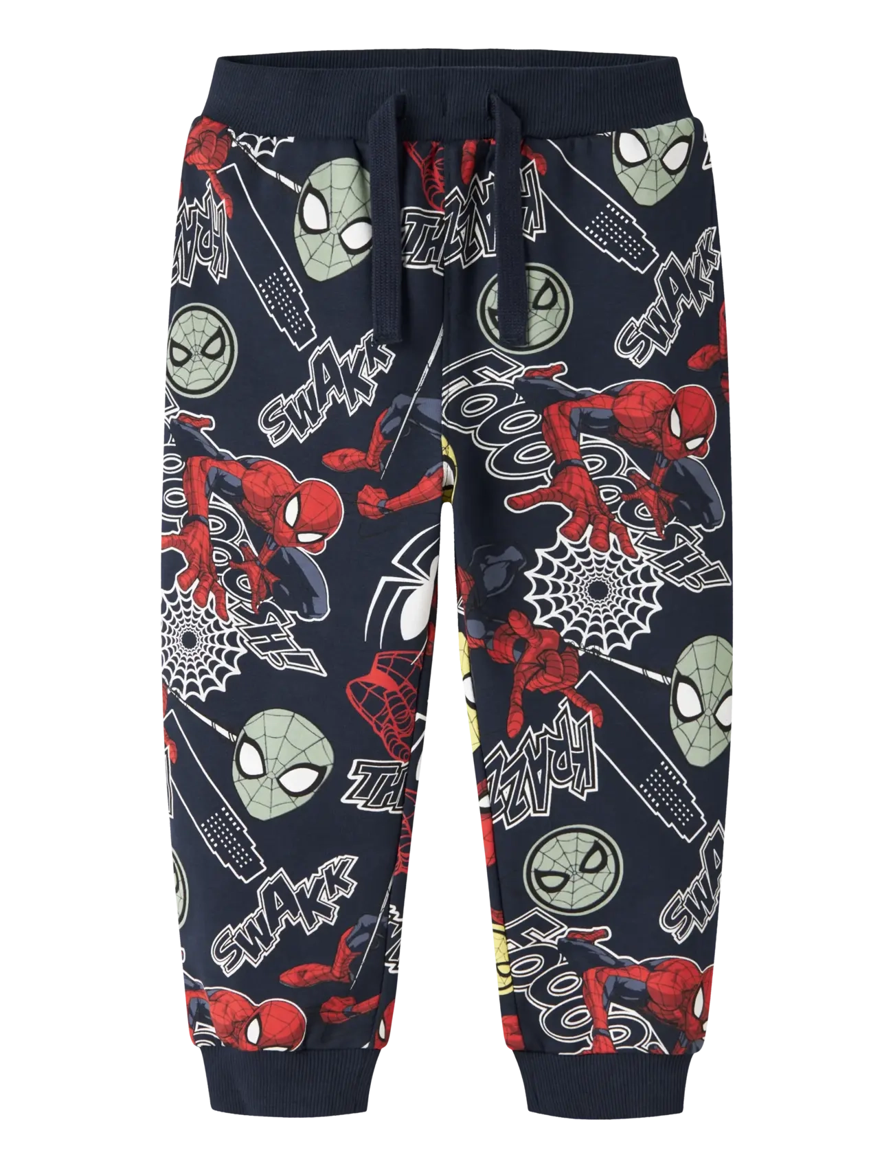 name it Nmmjacco Spider Nreg Swe Pants Unb Mar, Børn, Spider-Man Joggingbukser, Navy, Str: 116