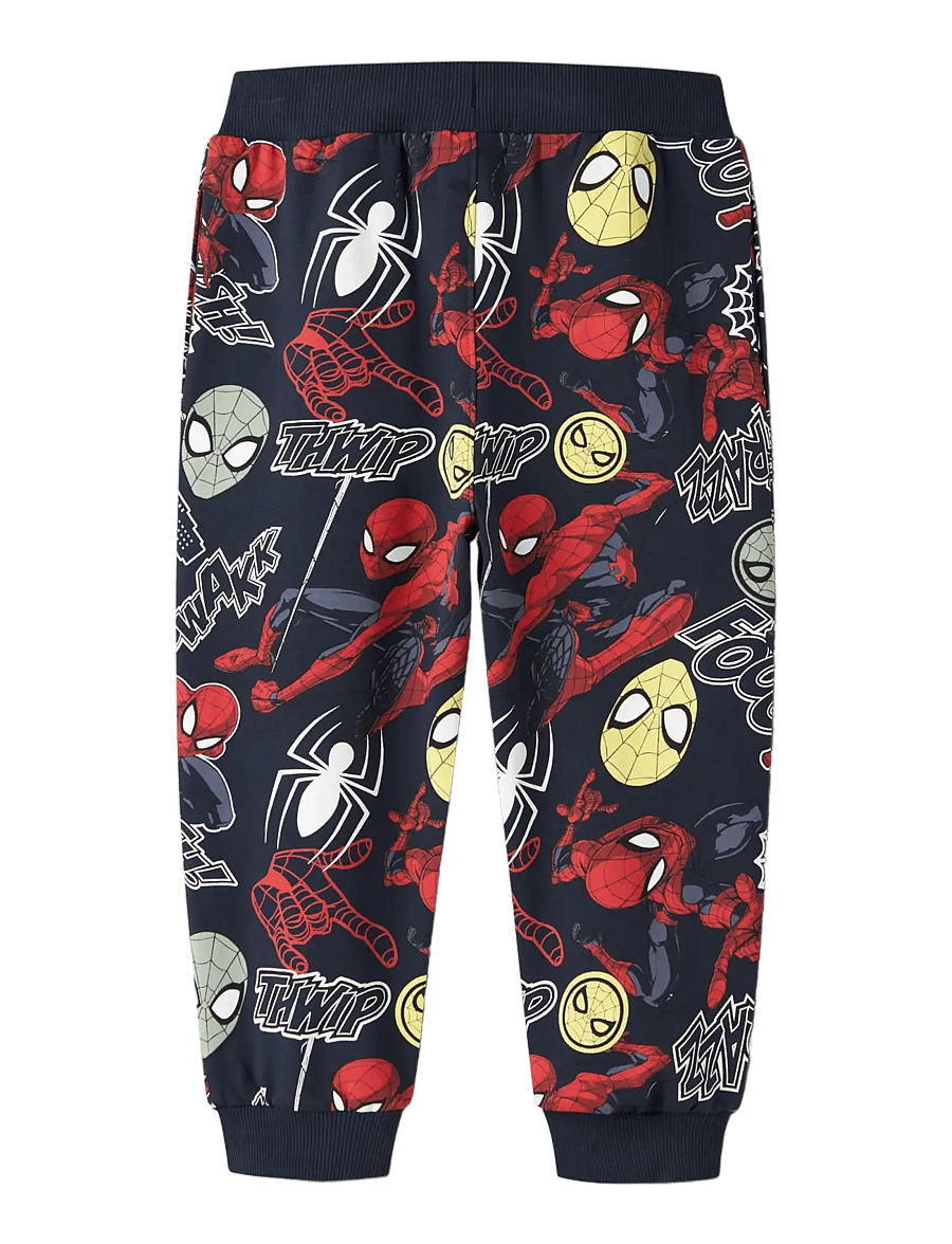 name it - NMMJACCO SPIDER NREG SWE PANTS UNB MAR - sweatpants - navy blazer - 1