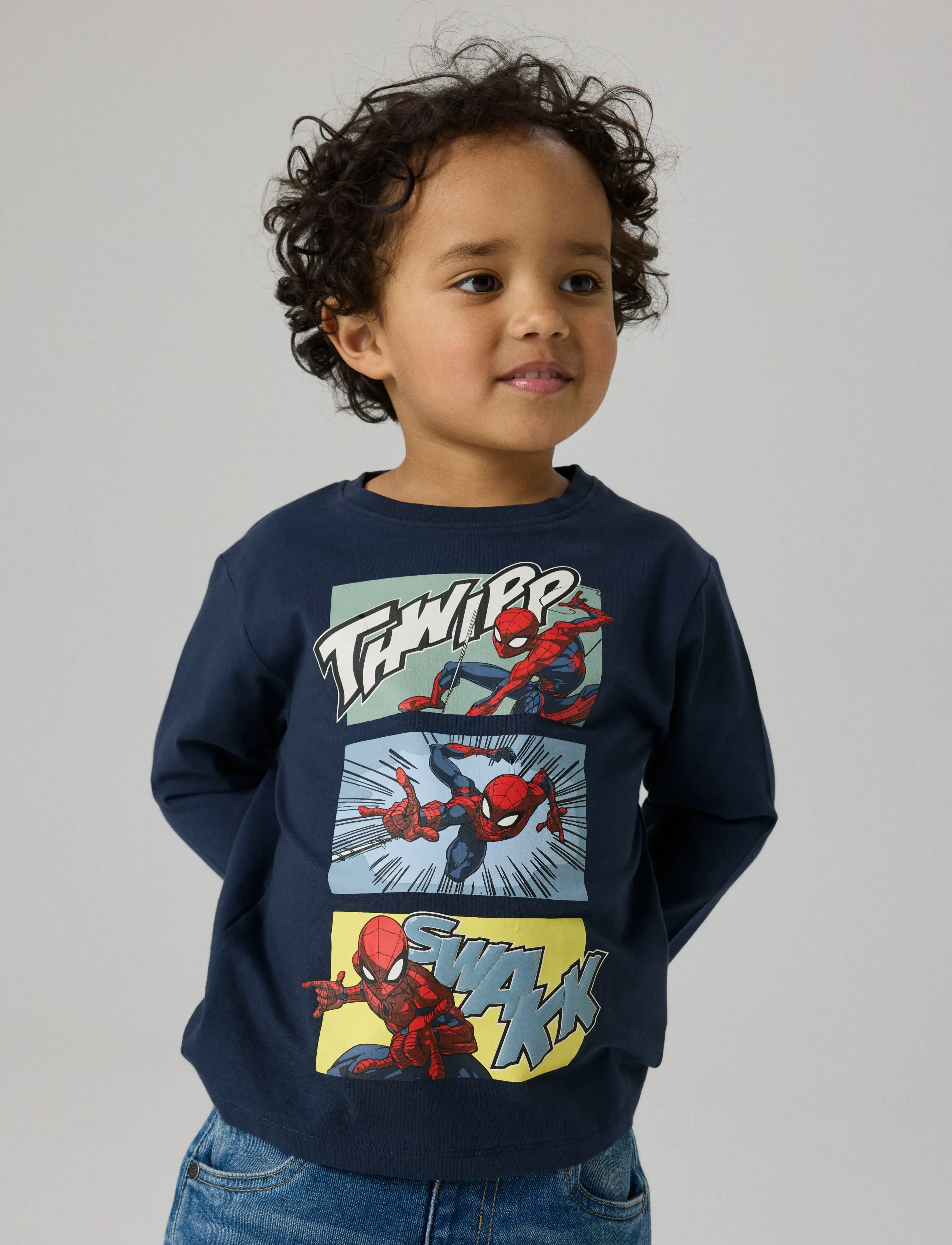 name it - NMMJARL SPIDER LS NREG TOP NOOS MAR - long-sleeved t-shirts - navy blazer - 2