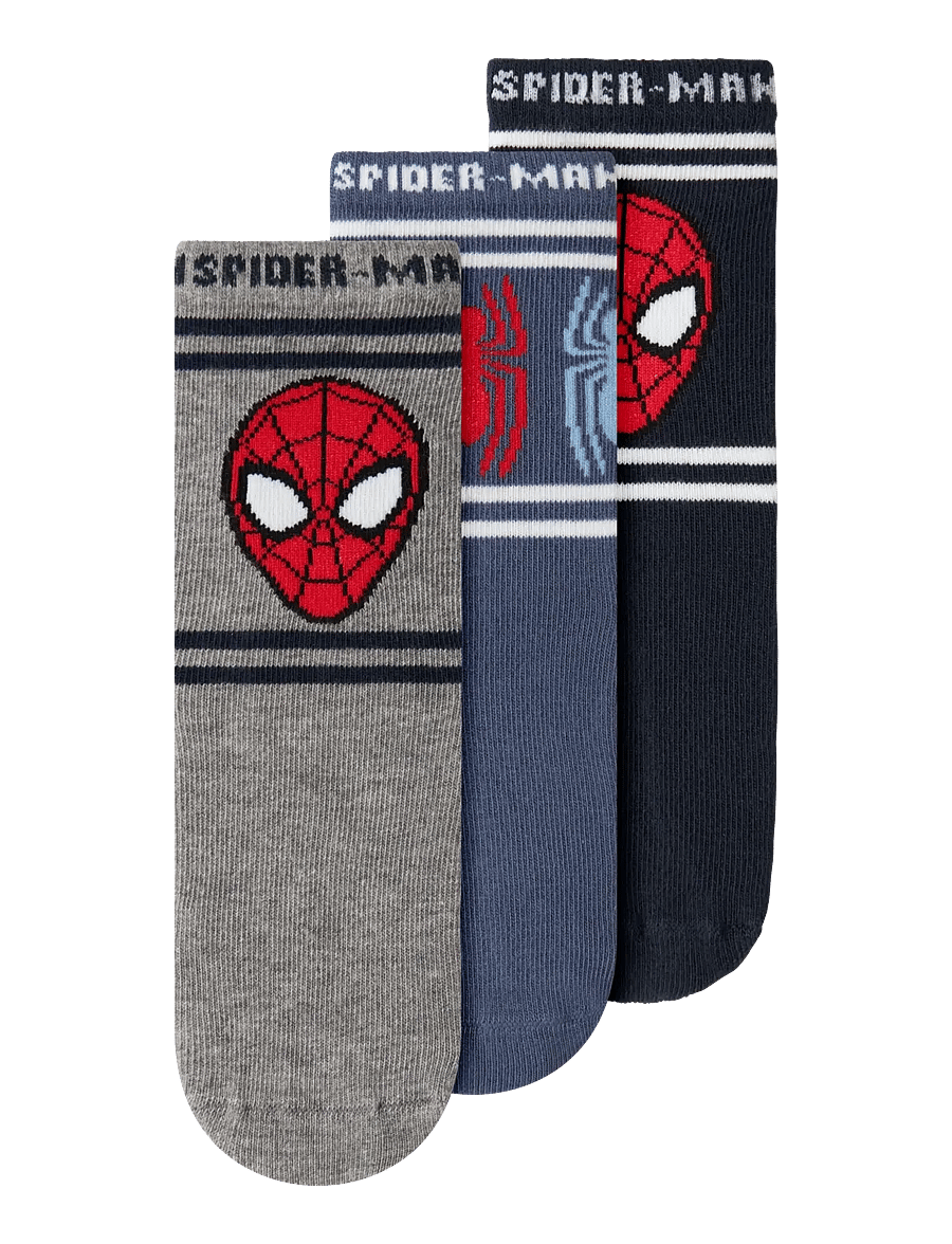 name it - NMMJULIUS SPIDER 3P SOCK MAR - navy blazer - 0