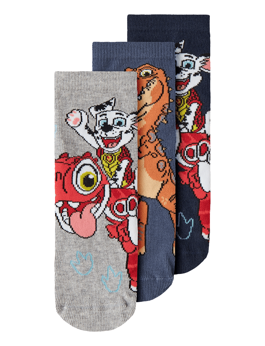 name it - NMMJANNICK PAW 3P SOCK CPLGM - strømper - navy blazer - 0