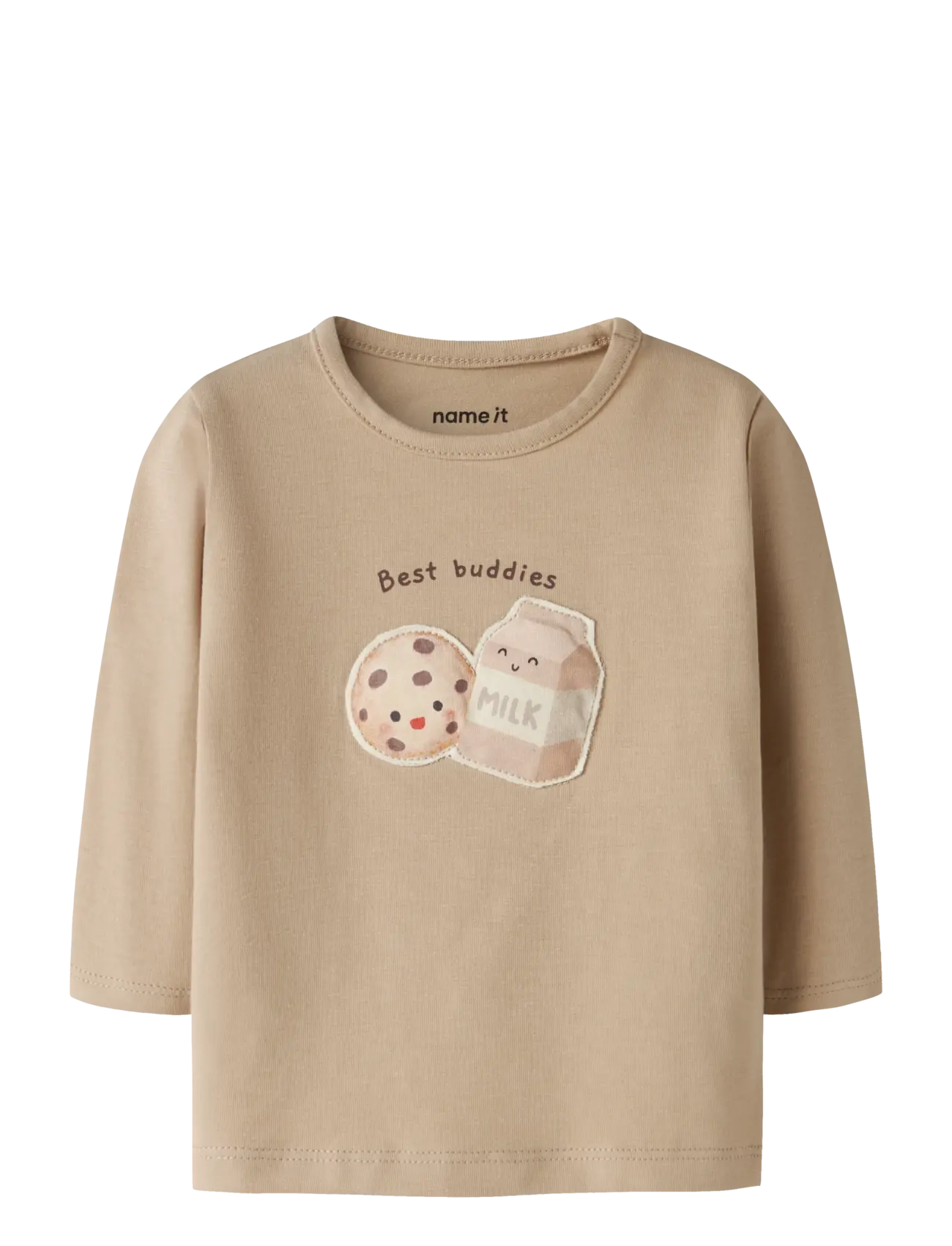 name it NBNLOOKIES LS TOP - Oberteile & T-Shirts - SESAME / beige