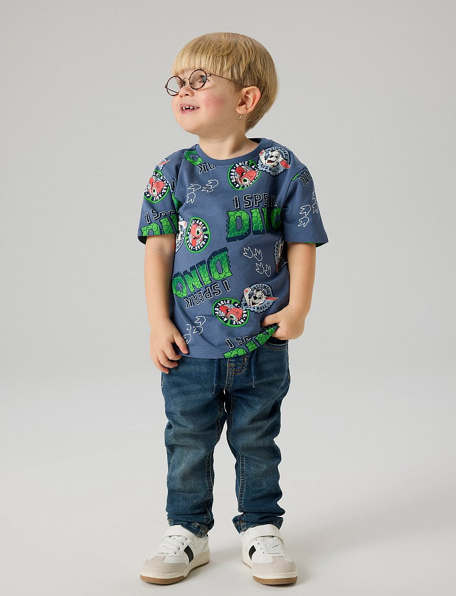 name it - NMMJOK PAW SS NREG TOP CPLGM - vintage indigo - 2