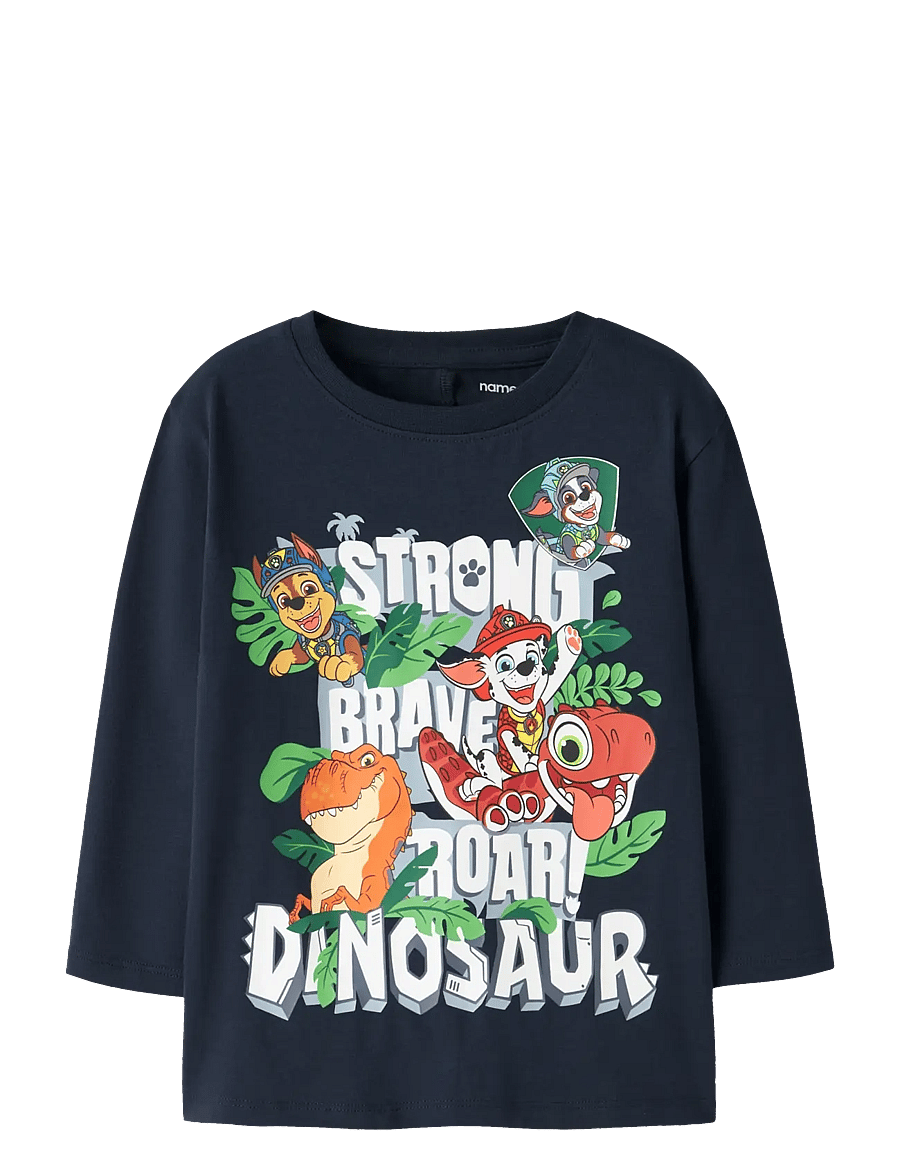 name it - NMMJIK PAW LS NREG TOP BOX NOOS CPLGM - langärmelig - navy blazer - 1