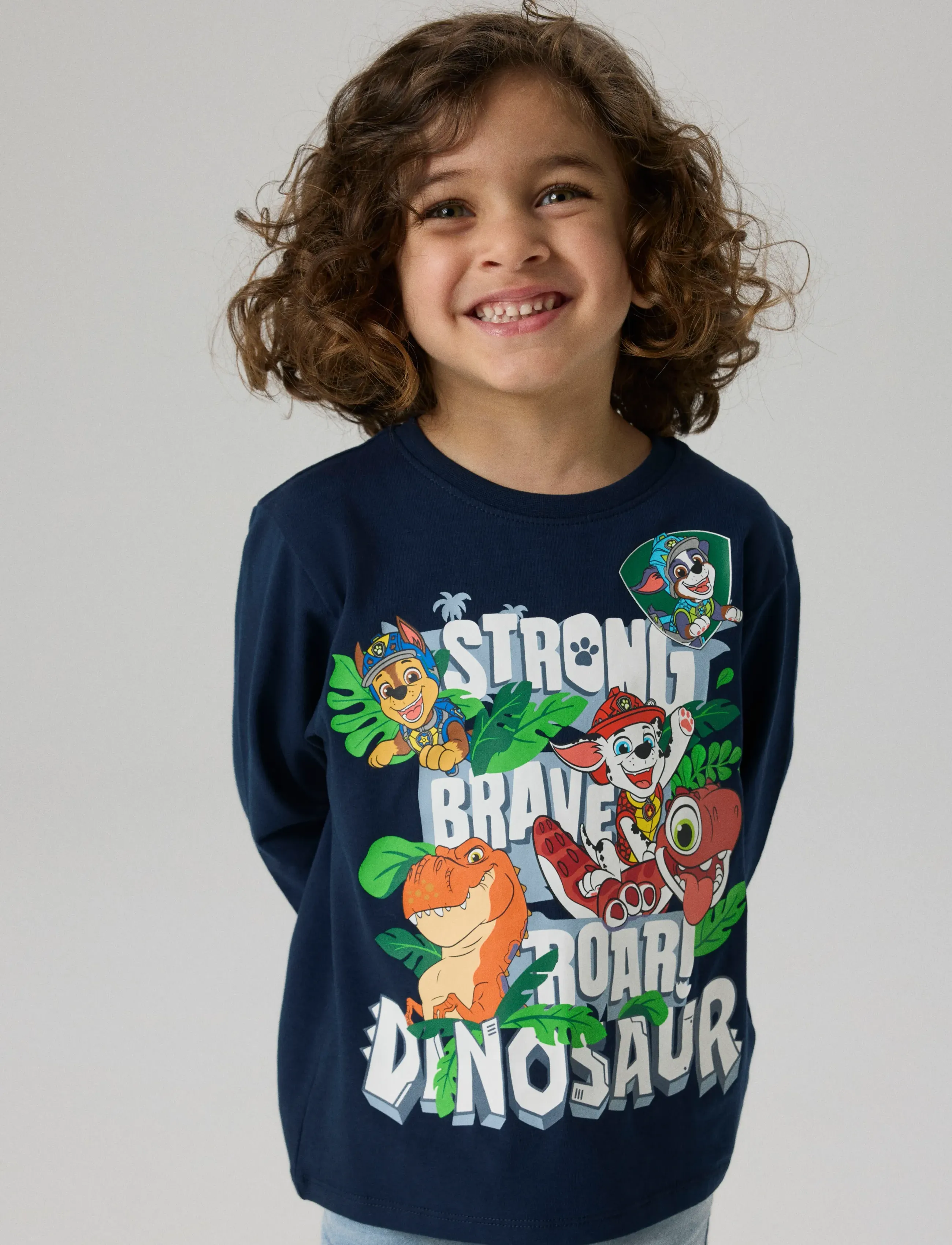 name it - NMMJIK PAW LS NREG TOP BOX NOOS CPLGM - langärmelig - navy blazer - 3