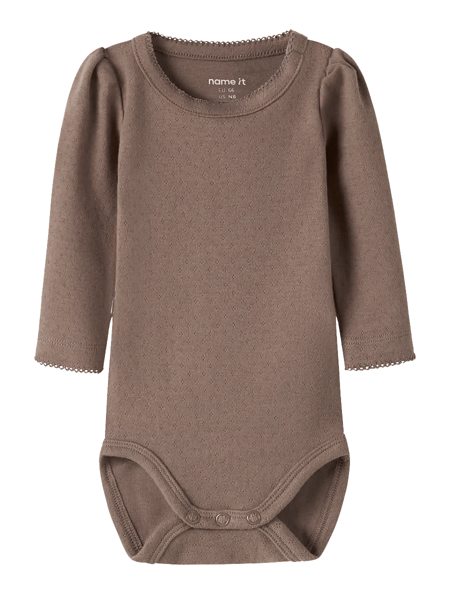 name it - NBFLOUISA LS BODY - brown lentil - 0