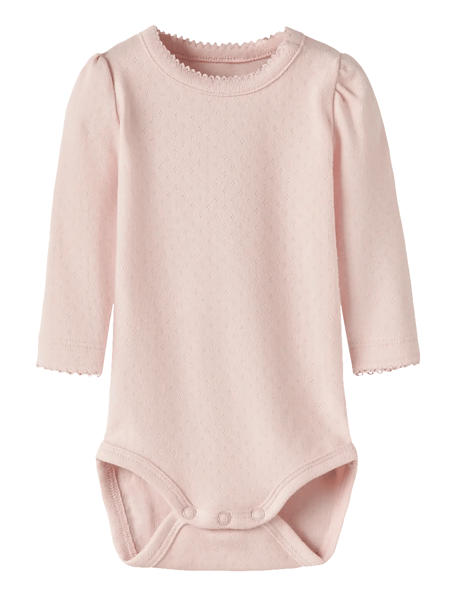 name it - NBFLOUISA LS BODY - långärmade bodysuits - lotus - 0