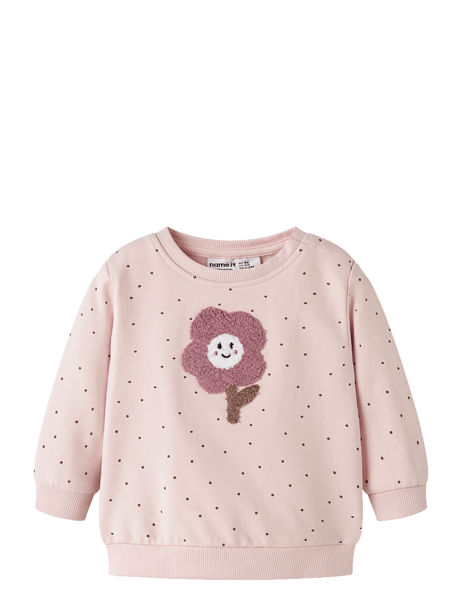 name it - NBFLUELLE LS SWEAT BRU - lotus - 0
