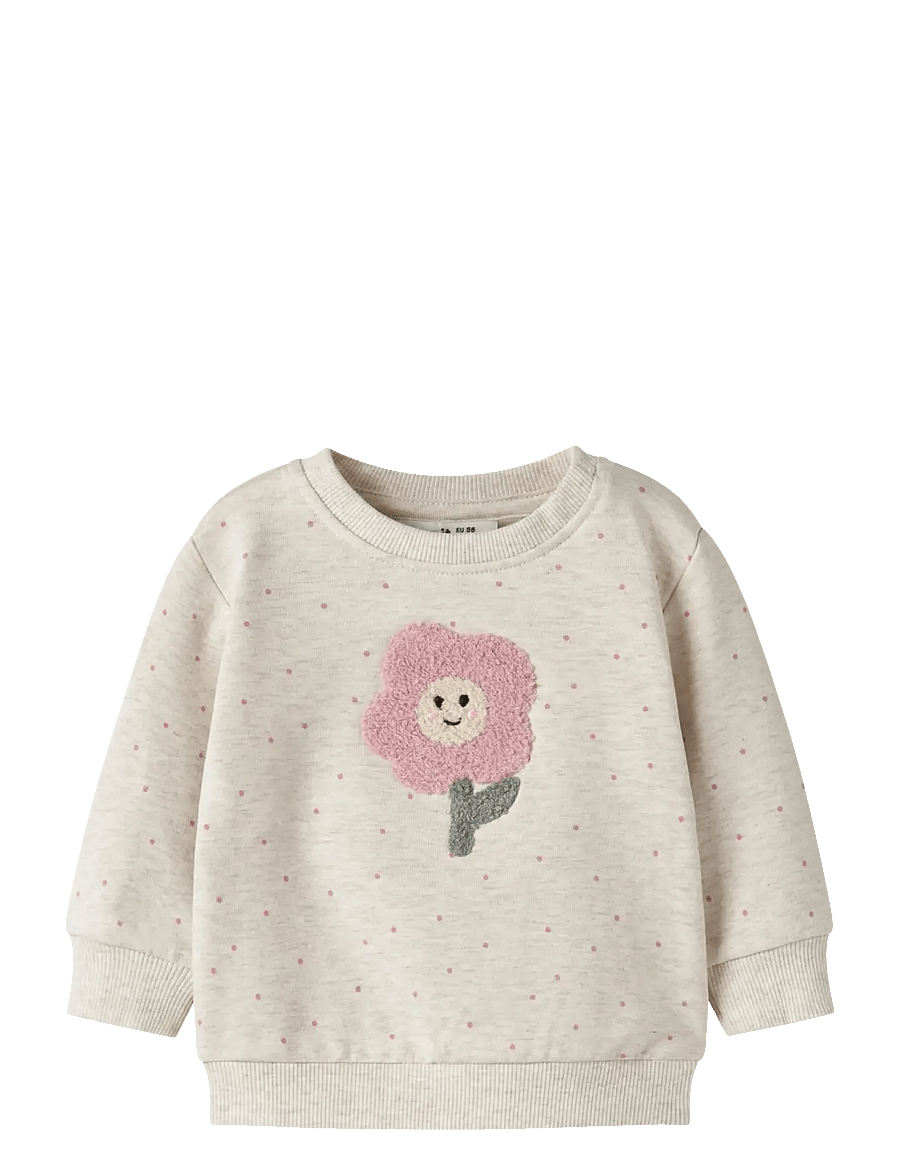 name it - NBFLUELLE LS SWEAT BRU - sweatshirts - peyote melange - 0