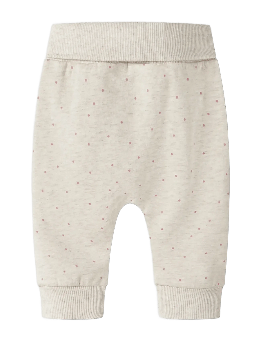 name it - NBFLUELLE SWEAT PANT BRU - babyhosen - peyote melange - 1