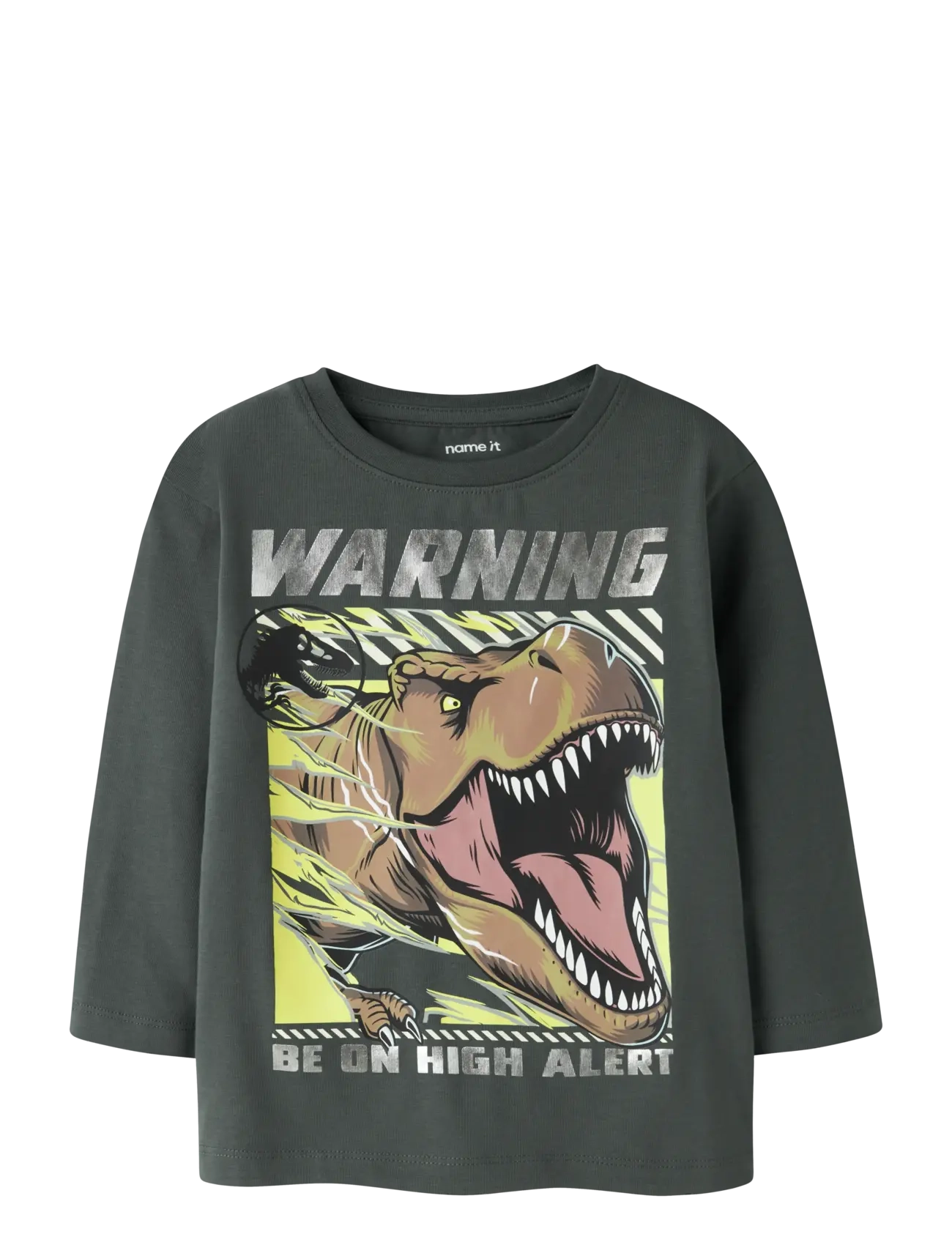 name it NMMJIM JURASSIC LS NREG TOP BOX NOOS SKY - Lange mouwen - URBAN CHIC / khaki/green
