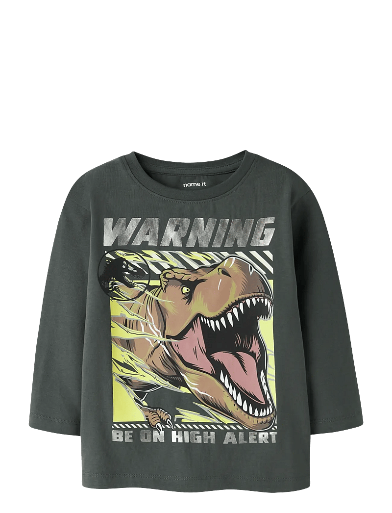name it - NMMJIM JURASSIC LS NREG TOP BOX NOOS SKY - langærmede t-shirts - urban chic - 0