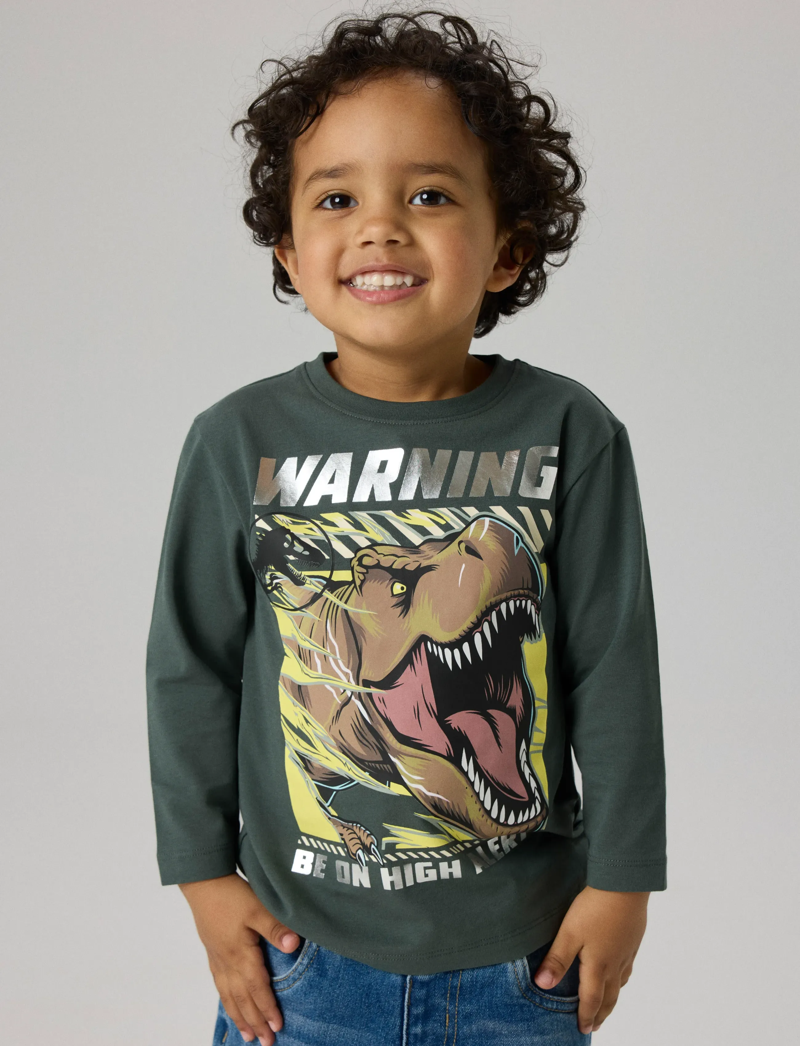 name it - NMMJIM JURASSIC LS NREG TOP BOX NOOS SKY - langærmede t-shirts - urban chic - 3
