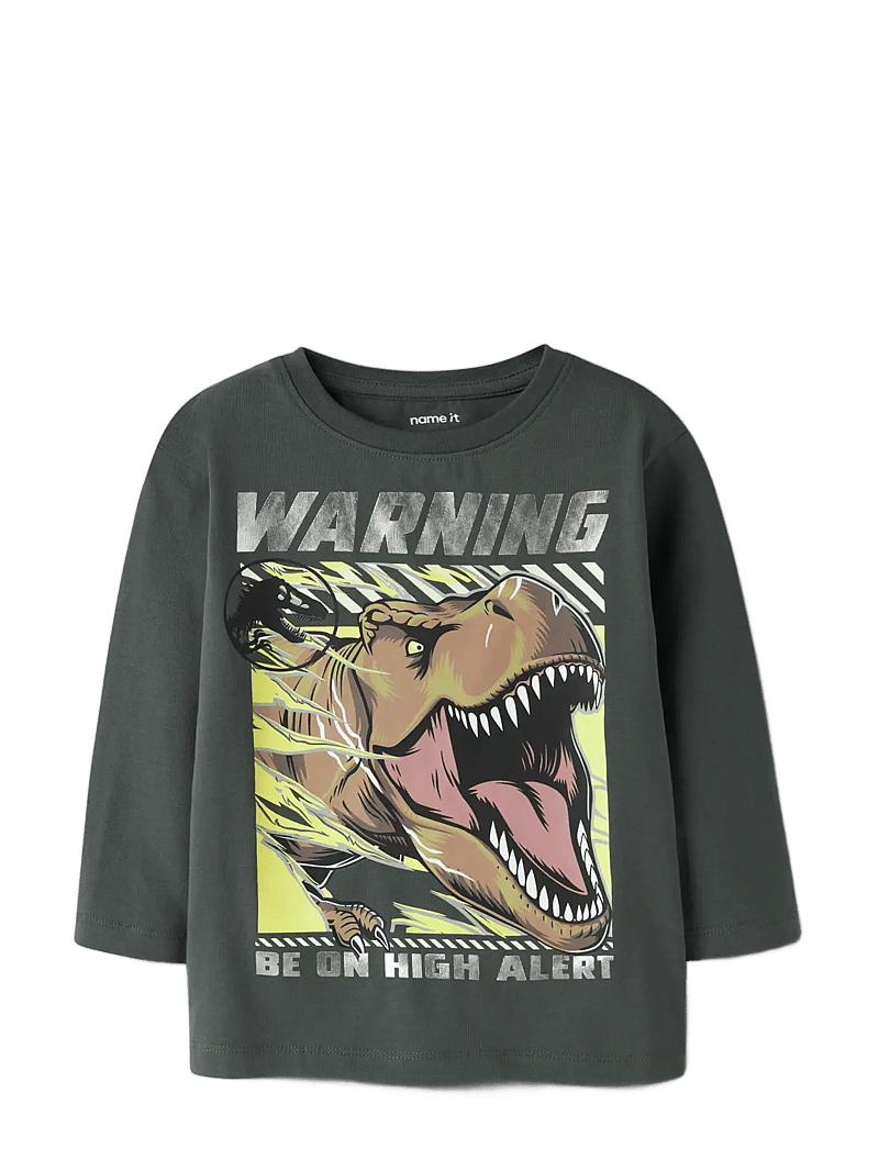name it - NMMJIM JURASSIC LS NREG TOP BOX NOOS SKY - langærmede t-shirts - urban chic - 2