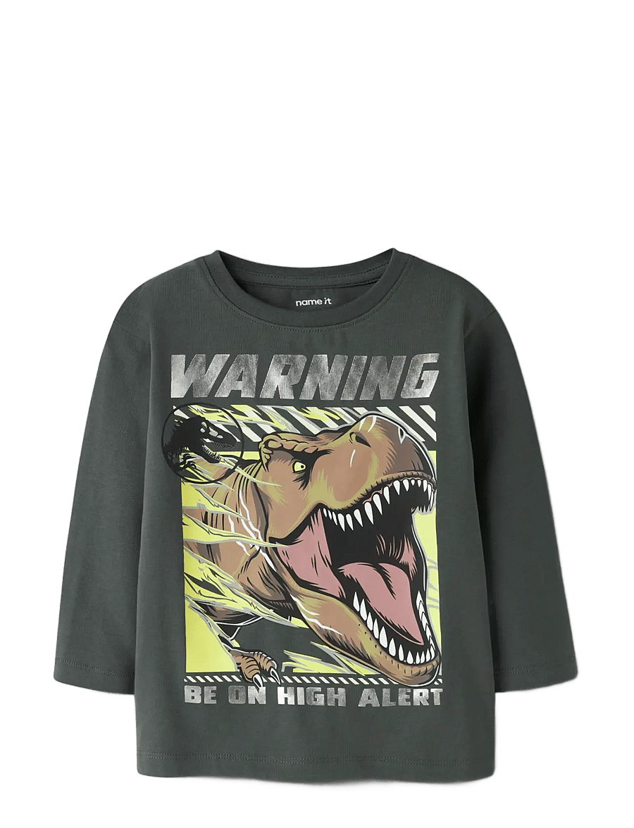 name it - NMMJIM JURASSIC LS NREG TOP BOX NOOS SKY - langærmede t-shirts - urban chic - 2