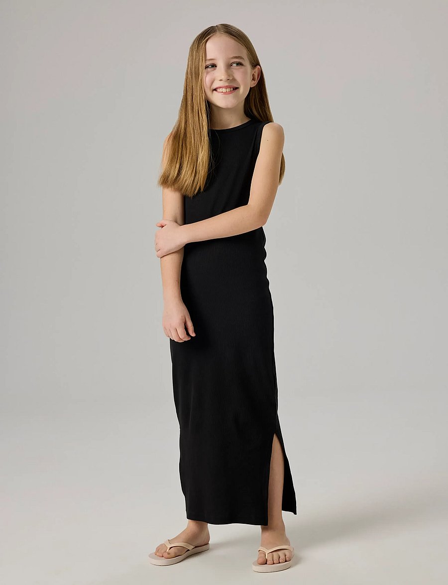 name it - NKFNAKAL SL SLIM MAXI DRESS NOOS - Ærmeløse hverdagskjoler - black - 3