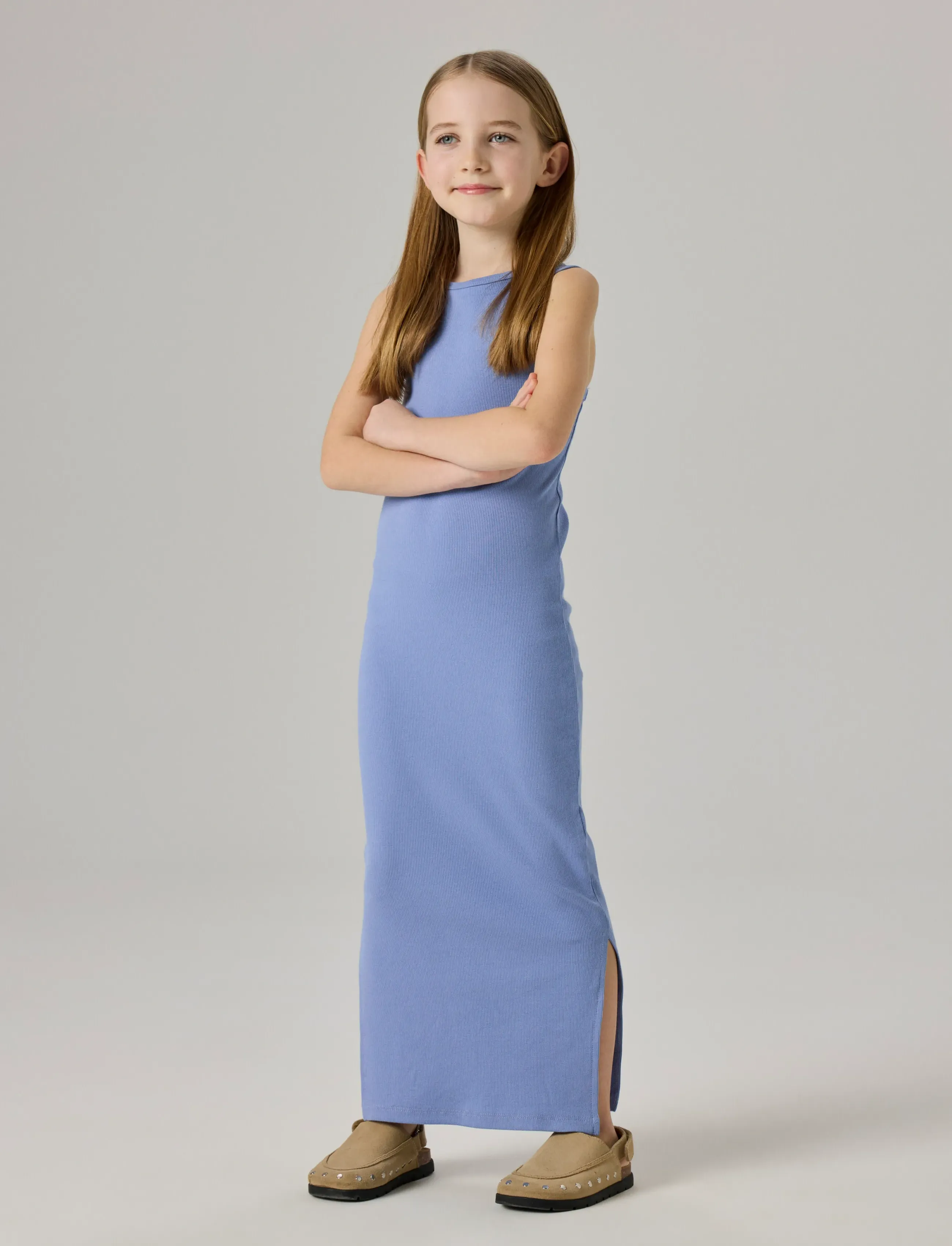 name it - NKFNAKAL SL SLIM MAXI DRESS NOOS - varrukateta vabaaja kleidid - purple impression - 3
