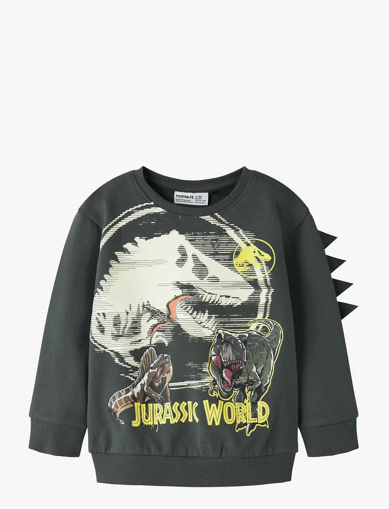 name it - NMMJAL JURASSIC NREG SWEAT BRU NOOS SKY - sweatshirts - urban chic - 0