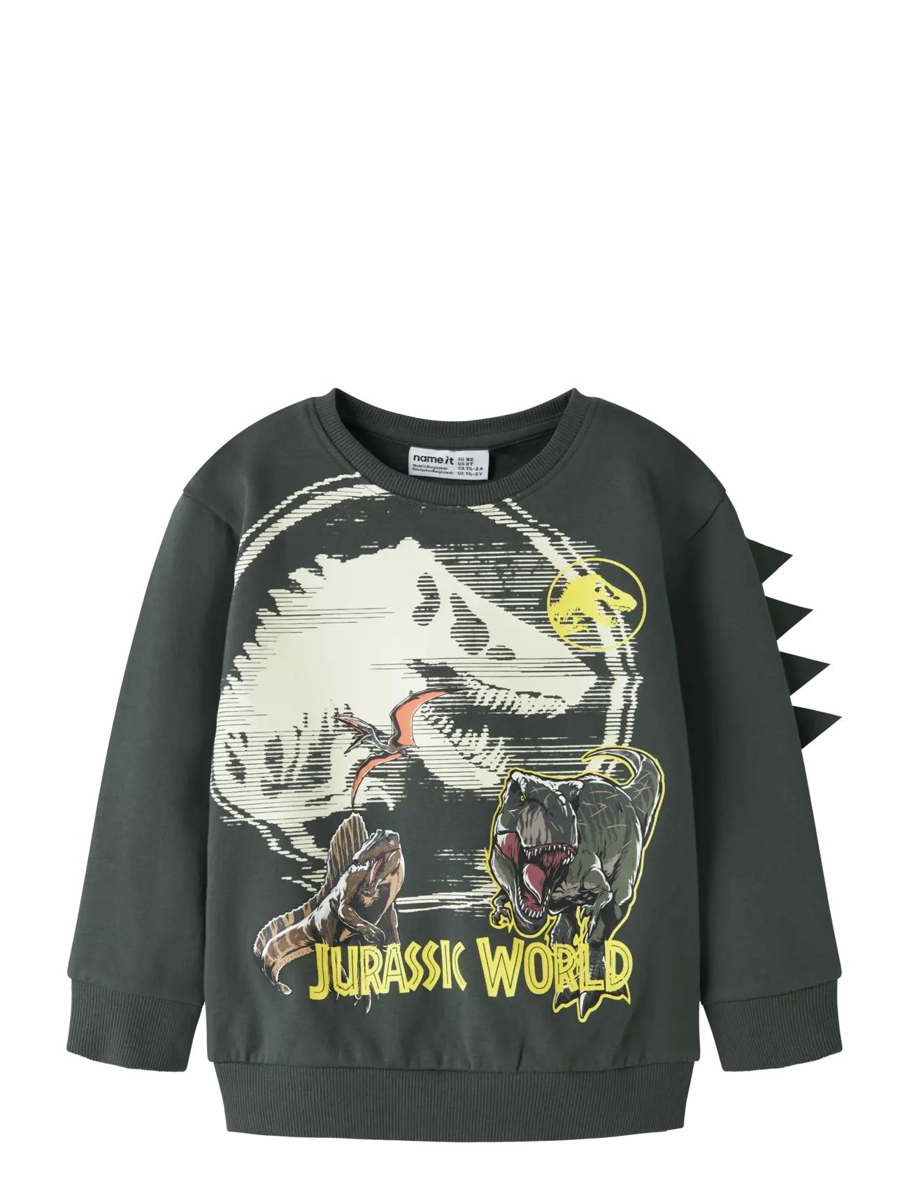 name it NMMJAL JURASSIC NREG SWEAT BRU NOOS SKY - Overdele - URBAN CHIC / khaki/green