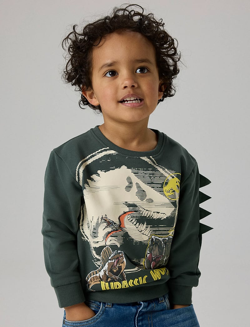 name it - NMMJAL JURASSIC NREG SWEAT BRU NOOS SKY - sweatshirts - urban chic - 2