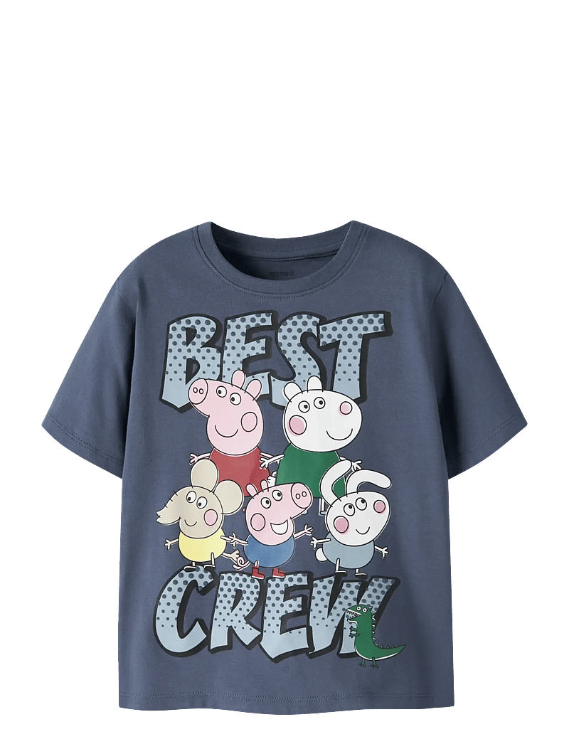 name it - NMMJUNGEL PEPPA SS NREG TOP CPLG - kortærmede t-shirts - vintage indigo - 0