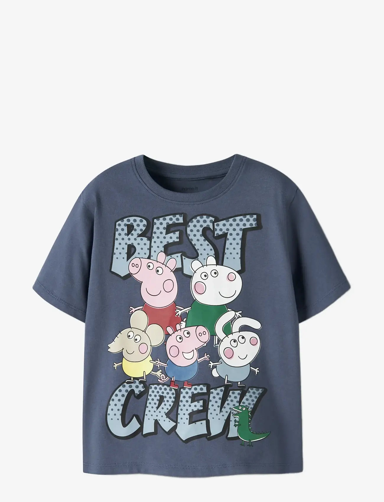 name it - NMMJUNGEL PEPPA SS NREG TOP CPLG - kortærmede t-shirts - vintage indigo - 2