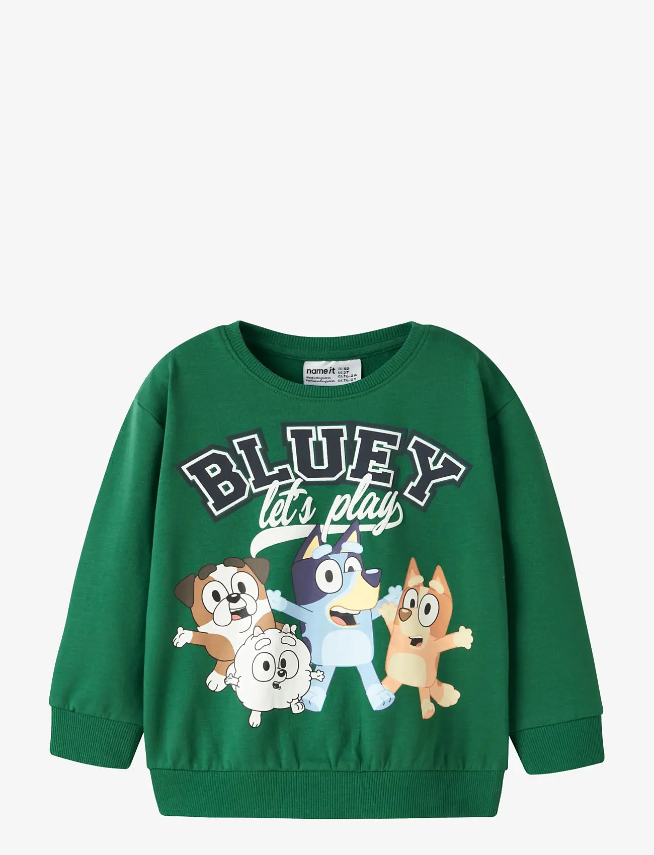 name it - NMMJUST BLUEY NREG SWEAT UNB NOOS SKY - sweatshirts - verdant green - 0