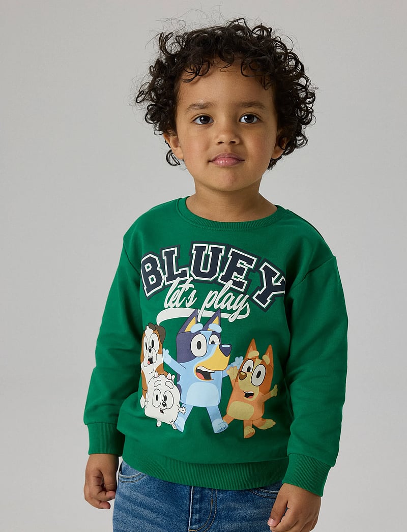 name it - NMMJUST BLUEY NREG SWEAT UNB NOOS SKY - sweatshirts - verdant green - 2