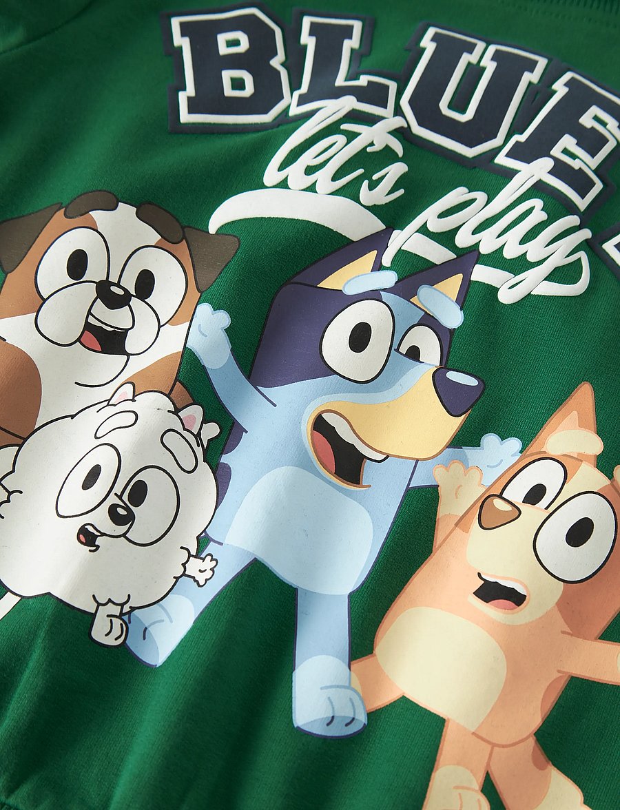 name it - NMMJUST BLUEY NREG SWEAT UNB NOOS SKY - sweatshirts - verdant green - 3
