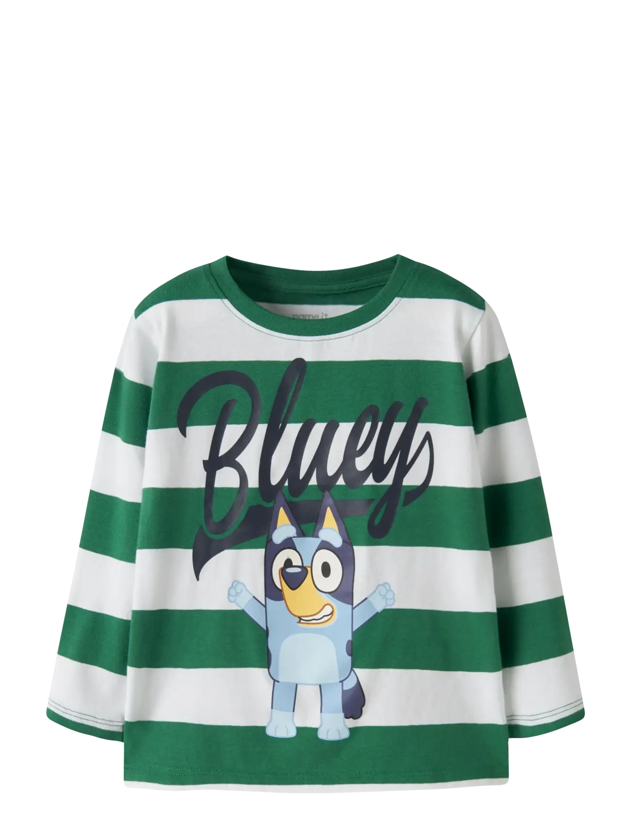 name it NMMJUSTIN BLUEY LS NREG TOP NOOS SKY - Børn 2-8 år - VERDANT GREEN / multi