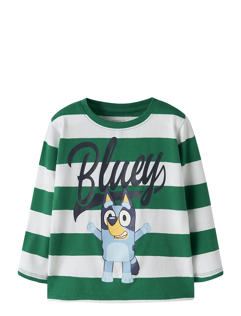 name it - NMMJUSTIN BLUEY LS NREG TOP NOOS SKY - pikkade varrukatega t-särgid - verdant green - 0