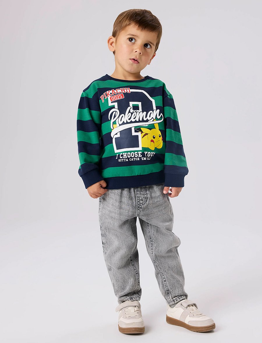 name it - NMMJOSEF POKEMON NREG SWEAT UNB SKY - verdant green - 2