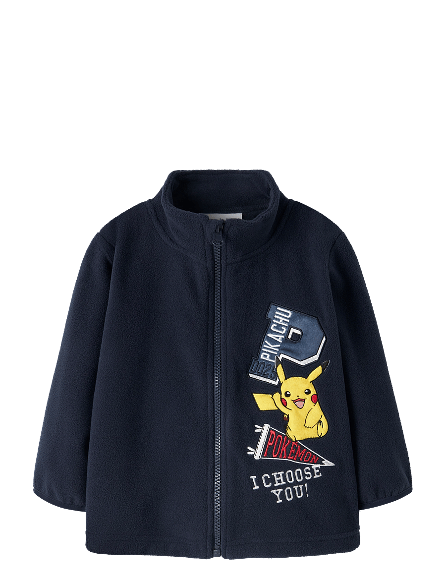 name it - NMMJOAKIM POKEMON FLEECE W ZIP SKY - navy blazer - 0