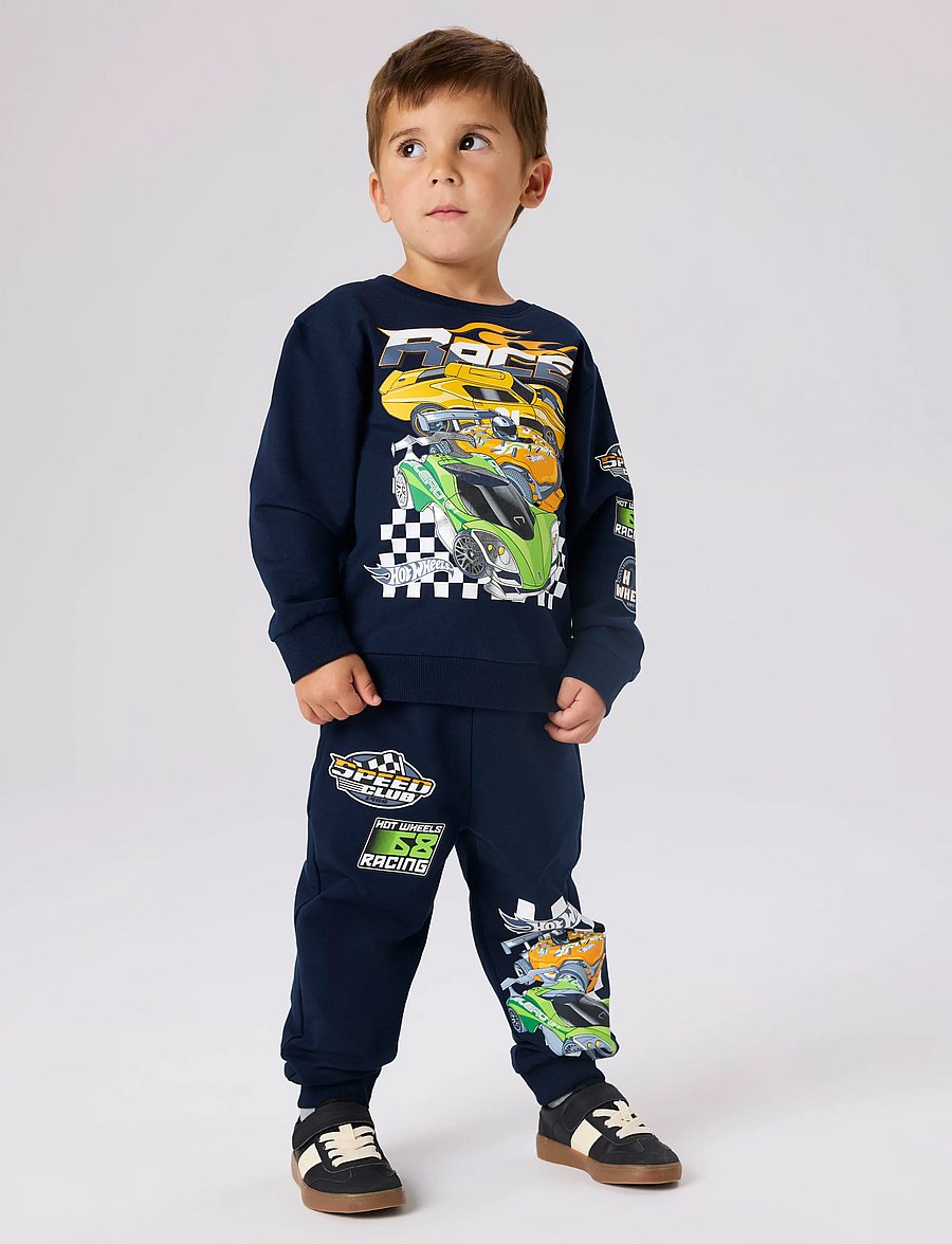 name it - NMMJERRY HOTWHEELS NREG SWEAT UNB MAT - navy blazer - 2