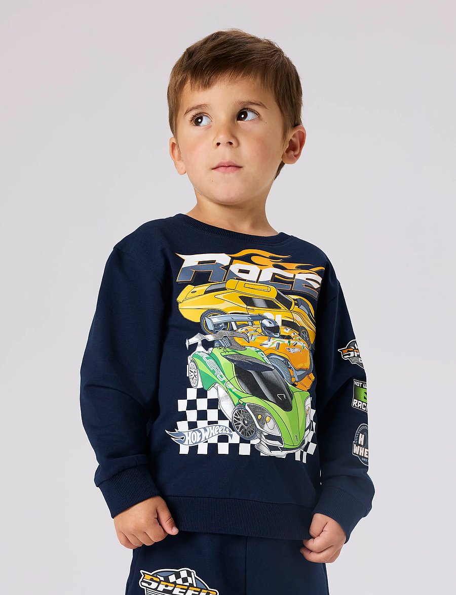 name it - NMMJERRY HOTWHEELS NREG SWEAT UNB MAT - navy blazer - 3